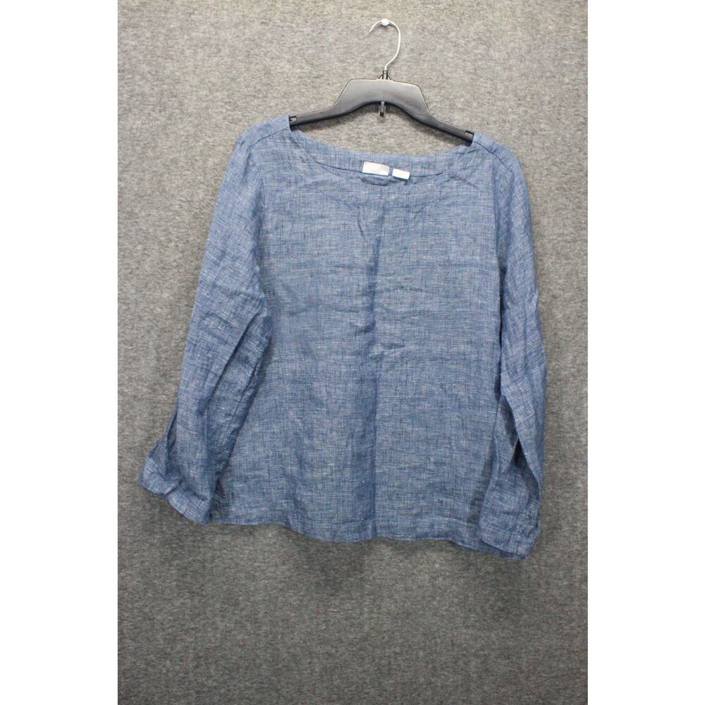 Sigrid Olsen Linen Pant Set Size Large Blue Lagen… - image 2